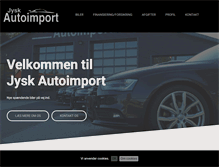 Tablet Screenshot of jyskautoimport.dk